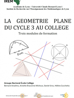 La géométrie plane du cycle 3 au collège : trois modules de formation
